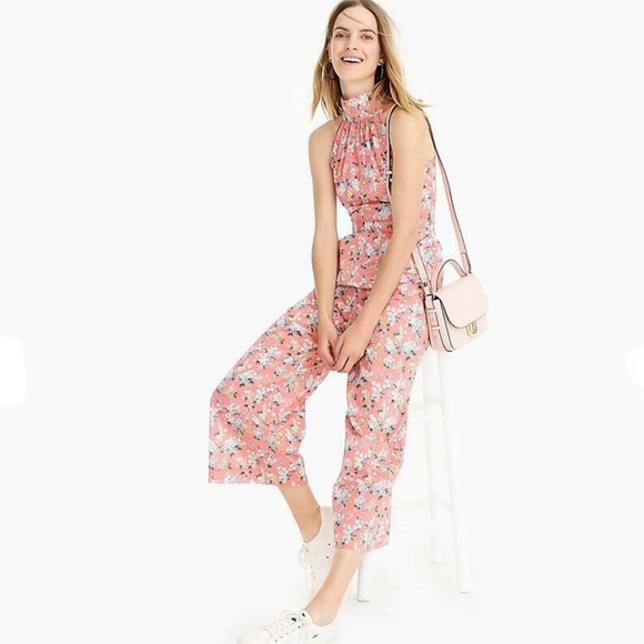 J Crew Liberty Josephine Floral HighNeck Jumpsuit - Picture 2 of 8